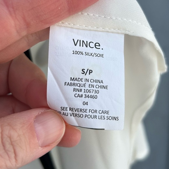 Vince Silk Blouse, size Small - Picture 8 of 8